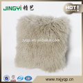 Hot Sale Curl Long Hair Tibet Lamb Fur Pillow